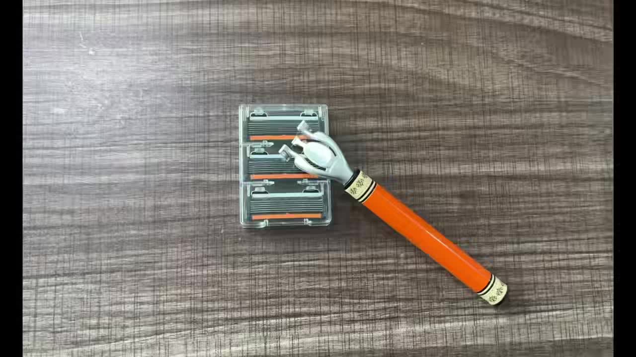 Upgraded 2 PCS Handle + 36 Replacement Blades Set, Six-layer Men's Stainless Steel Manual Razor, and a Scratch-resistant Shaving and Hair Removal Kit. This Razor Is Designed Exclusively for Shaving on the Beard Area