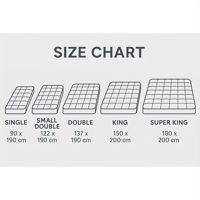 1pc Extra Thick Mattress Topper, Overfilled with 10cm/ 4Inch Microfiber Filling with Deep Pocket, Plush Soft Pillow Top Mattress Topper Anti-Shift & Even Weight Distribution Single/Double/King/Super King All UK Bed Sizes
