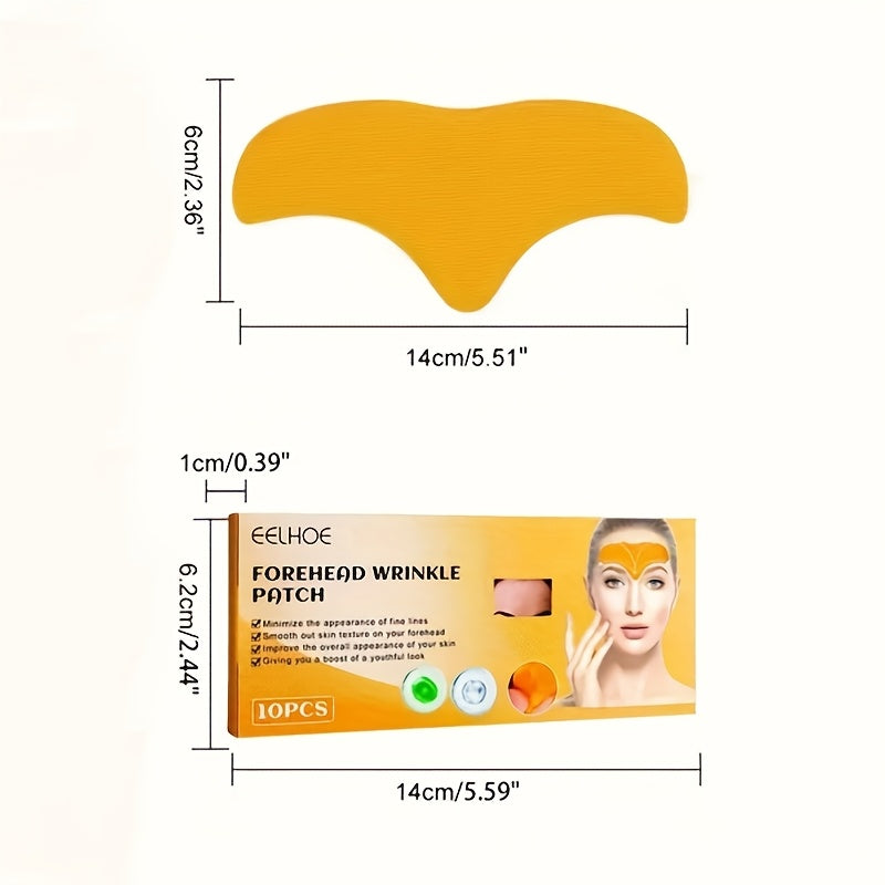 Set of 5 Boxes: 50pcs of EELHOE Collagen Infusion Patches for Forehead And Eyes, Firming, And Lifting for a Smooth, Youthful, And Glowing Complexion - Mild, Non-Irritating, And Alcohol-Free Skincare Option