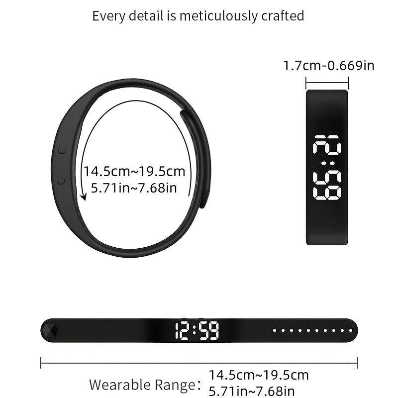 New Multi-functional Simple and Stylish Unisex Digital Watch, featuring alarm, pedometer, timer, night light, designed for students with a lightweight and comfortable fit. Ideal for any occasion—perfect as a holiday gift. I