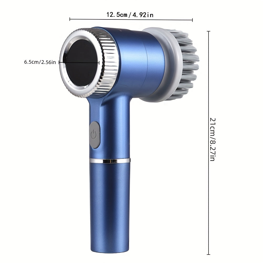 Upgraded Powerful Full Set Electric Cleaning Brush, USB Rechargeable Wireless Handheld Rotating Washer, Cleaning Supplies, Household Cleaning Brush, Electric Shoe Brush, 3 Adjustable Speeds, Suitable for Home and Kitchen Deep