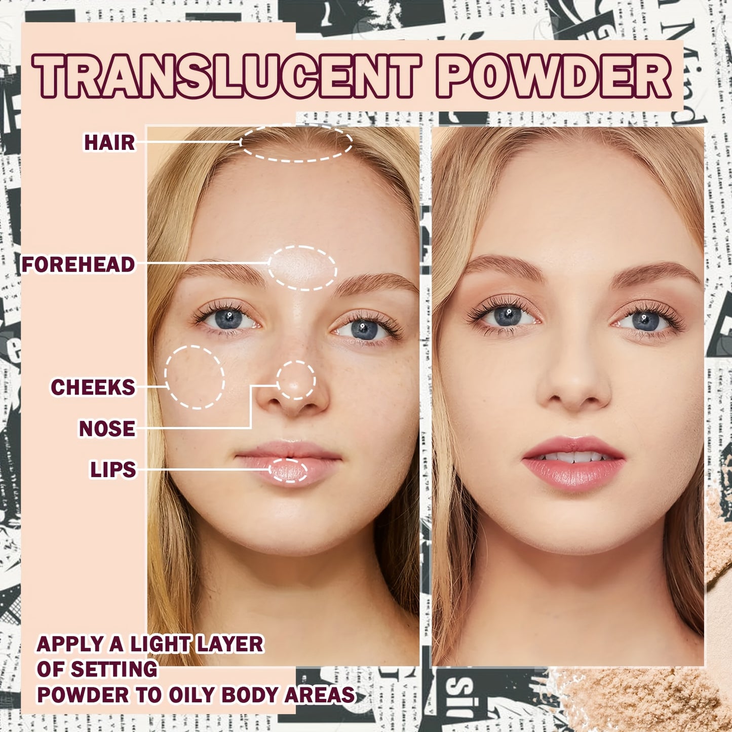 Flawless Face Makeup Kit- BB Cream & Makeup Powder & Brush, Includes Full Coverage Foundation, Moisturizing BB Cream, Waterproof Loose Setting Powder, Brush And Makeup Sponge, Hydrating Formula, Seamless Concealer, Longwear H