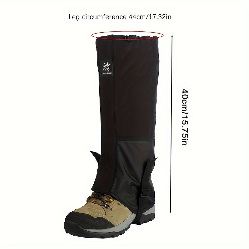 Outdoor Leg Protectors Suitable for Everyone - Advanced for Hiking, Hunting, Camping, Skiing, Desert Walking, And Mountaineering with Breathable Gaiters for Men And Women - Adjustable Fit for Ultimate Comfort - 1 Pair