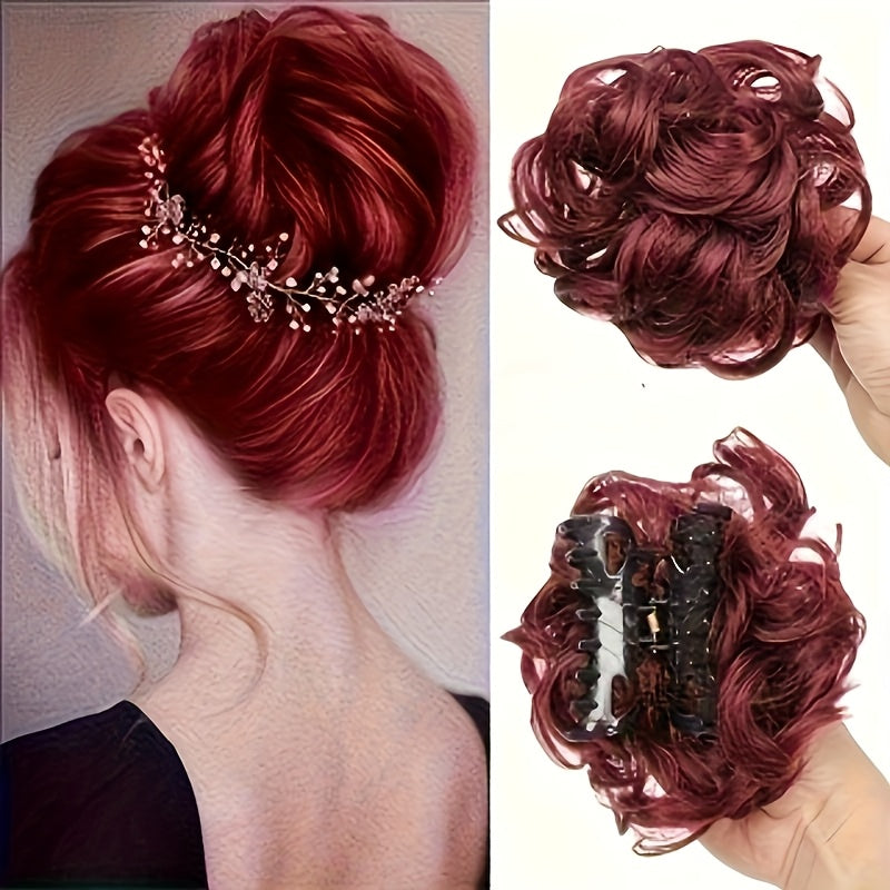 NEW Arrivals 6 Colors 6-inch Lazy Voluminous Ponytail Clip-in Wig | Fashionable Messy Bun Accessory, Quick Hairstyle Updated Trend Women's Wig Hair Care Accessories