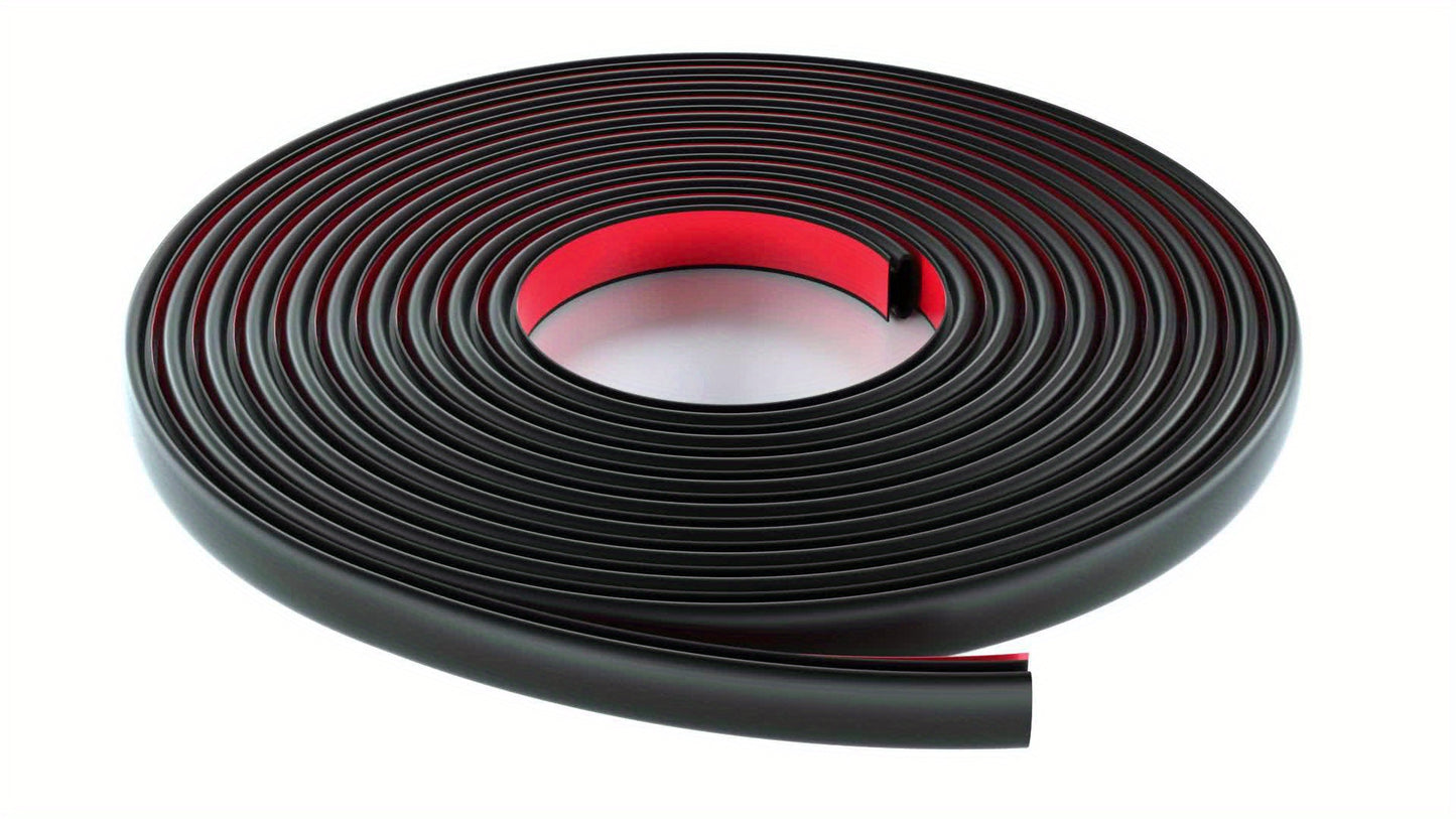 3.05 Meter Door Weather Stripping Door Seal Strip, Self-Adhesive Rubber Door Insulation Weather Strip for Window and Door Soundproofing D Shape, Weather Stripping for Door Frame Gap Blocker Repair Maintenance Tools