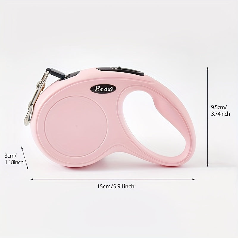 7 Colors Retractable Dog Leash | 10-foot ABS Leash for Outdoor Walking, Uncharged Power Mode