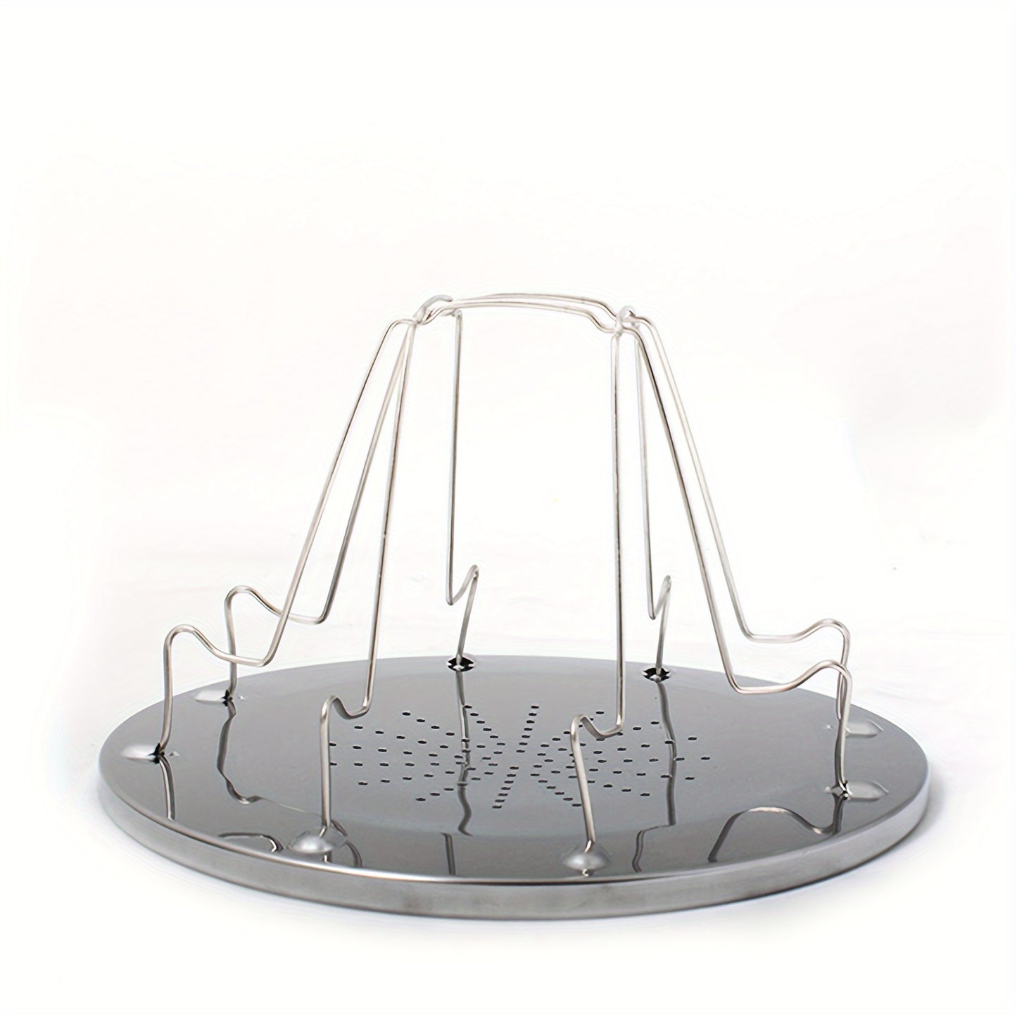 NEW Round Foldable Portable Stainless Steel Toast Bread Grill; Outdoor Camping Stainless Steel Toast Rack