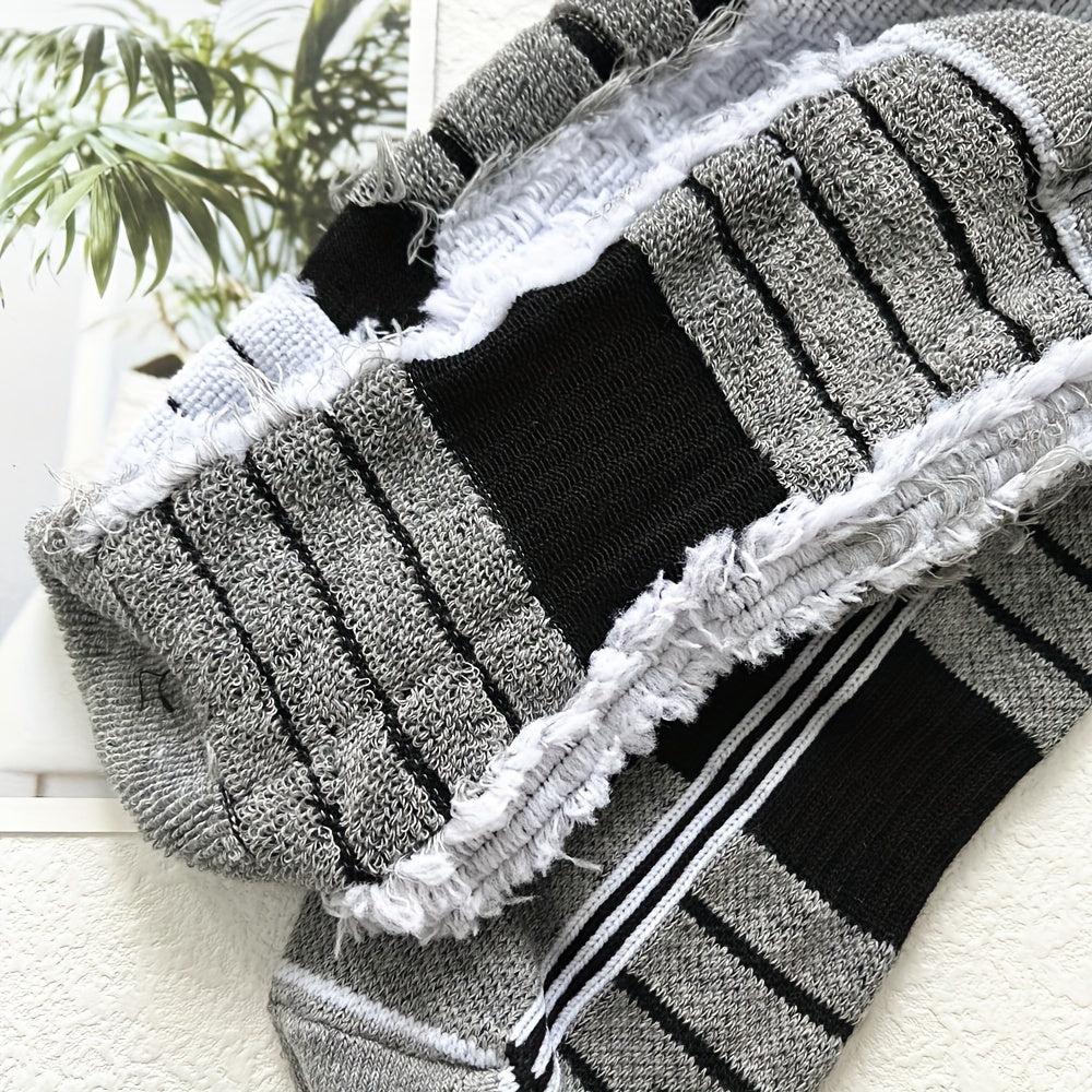 3 Pairs Men's Winter Thick Warm Breathable Hiking Ice Skating Skiing Knee-High Outdoor Sports Socks - EU 39-45, US 6.5-11.5, UK 6-11