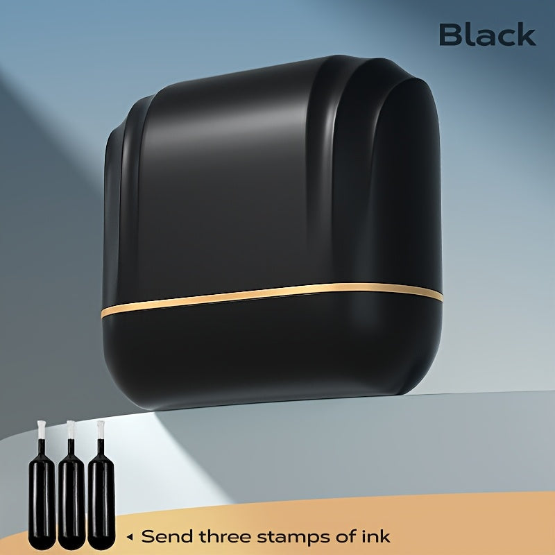 Wide Format Large Privacy Large Size Roller Stamp + 3 Refill Cartridges for Address Blocking and Confidentiality Protection
