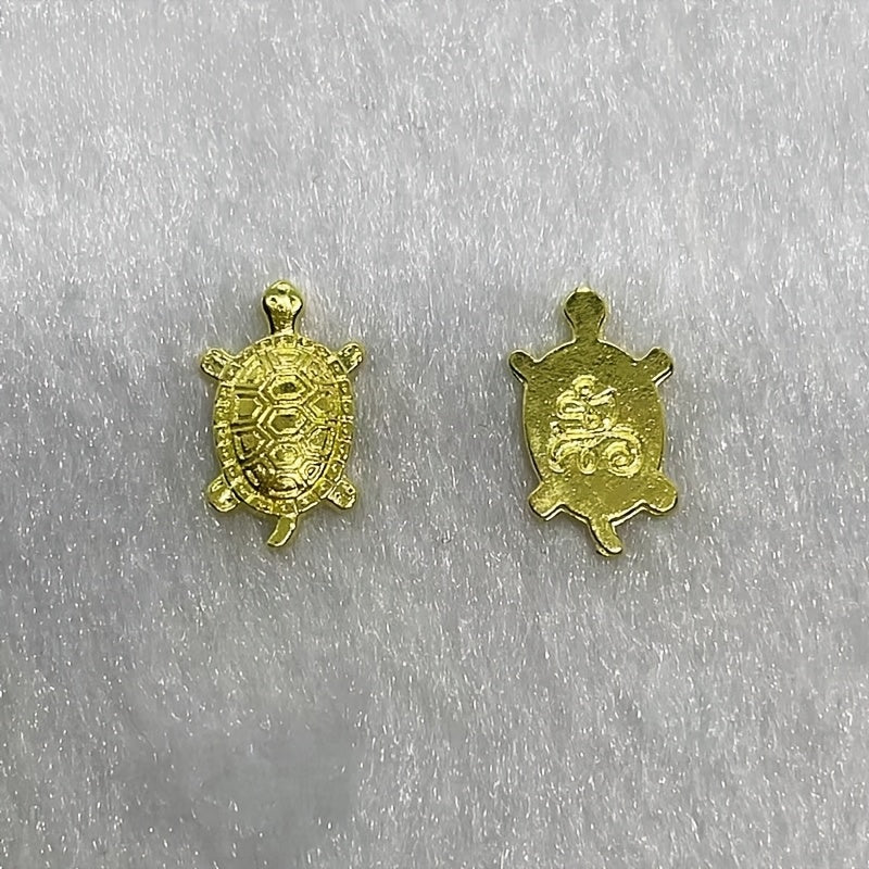 3-6PCS Set Authentic Japanese Money Turtle Pendant - Asakusa Temple Inspired, Gold Plated Alloy for Wealth & Longevity, Perfect for Home Decor & Good Fortune Gifts Collectible Buildings & Accessories, Longevity Charm, Lucky G