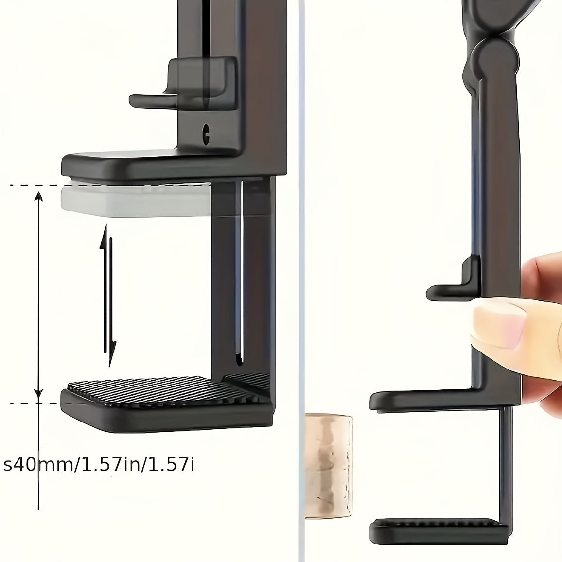 2 PCS Set Airplane Phone Holder with 360° Rotation & Clamp - Heavy-Duty Tablet & Smartphone Stand Compatible for In-car, Desk, Airplane Use - Hands-Free Travel Accessory, Ideal for Aviation Enthusiasts & Gifts (for Car/Deskt