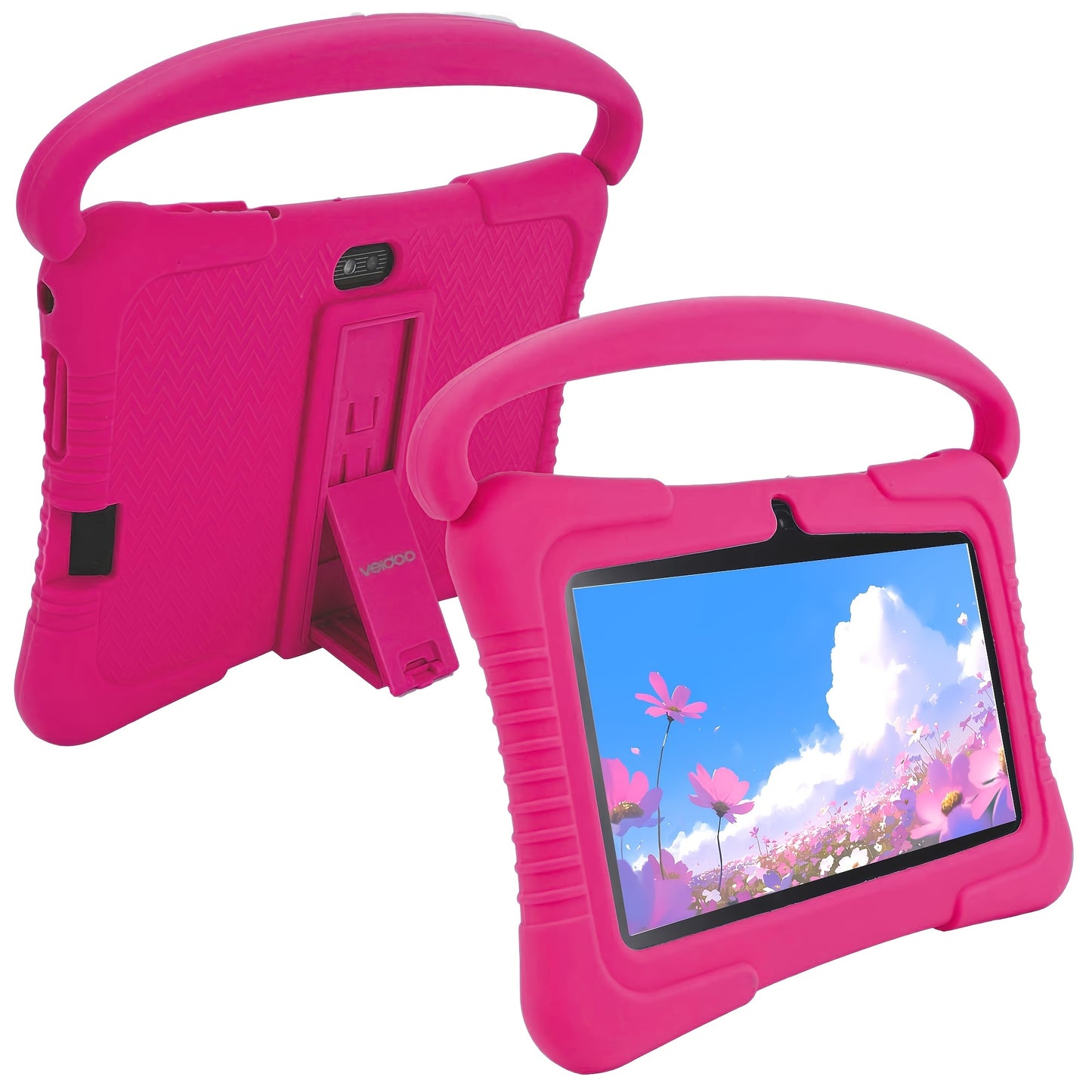 7" Kids Tablet, 2GB RAM+32GB ROM, Safe Eye Protection Screen, Wi-Fi, Dual Camera, Educational Games, Parental Controls App, Android Tablet With Drop Proof Silicone Sleeve Tablet