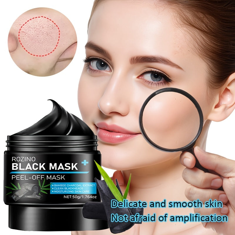 Bamboo Charcoal Instant Cleansing & Long-Lasting Oil Control: Off Mask 50g. Formulated with Jojoba Oil, Lemongrass, and Other Skincare Ingredients for Powerful Absorption. Dries Quickly Upon Application, Instantly Cleanses Po