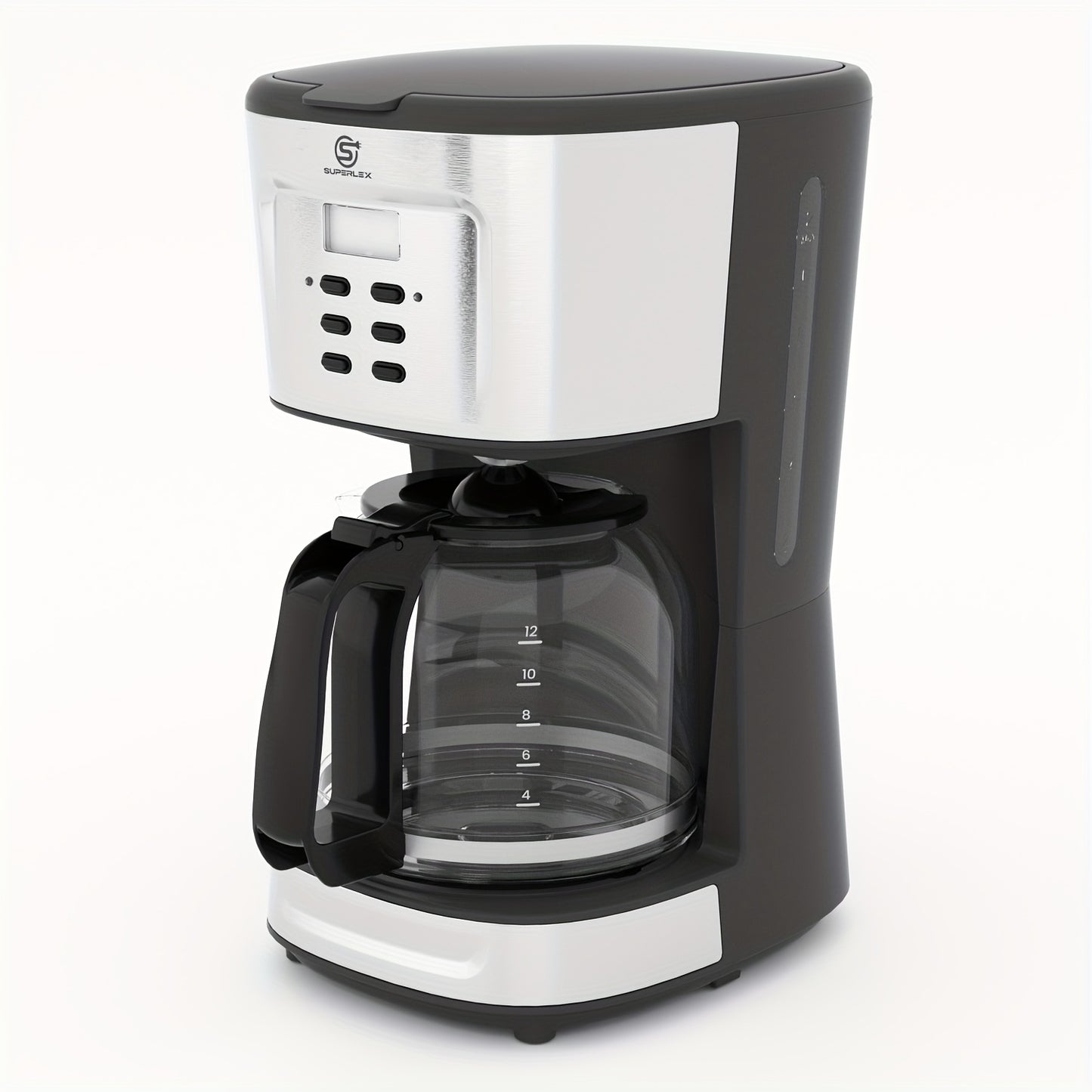 NEW UK Plug  Drip Coffee Maker With LCD Display Delay Brew And Strength Control 900W Precise Temp Auto Shut Off Dishwasher Safe Glass Jug 1.5L