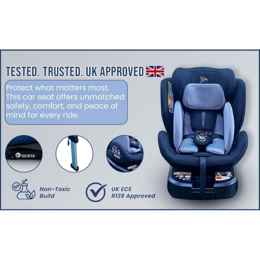 Multi Recliner Swivel ISOFIX R129 360 Rotating Car Vehicle Padded Seat Booster for Stage 0123 Babies Safety Travel Accessories Safety Supplies