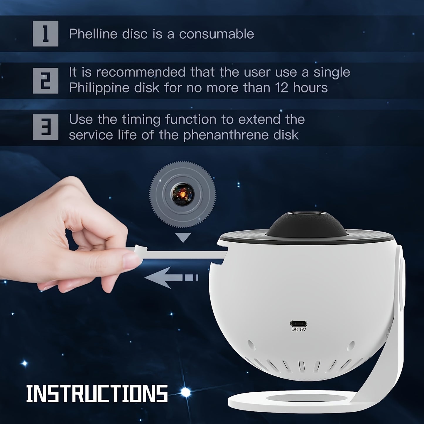 NEW Arrivals 13 Modes - High Definition Planetarium for galaxy Starlight Projector -6W 360 ° Rotating Solar System Projector With Adjustable Focus And Timer, USB Power For Bedroom Decoration, Suitable For Bedroom And Living