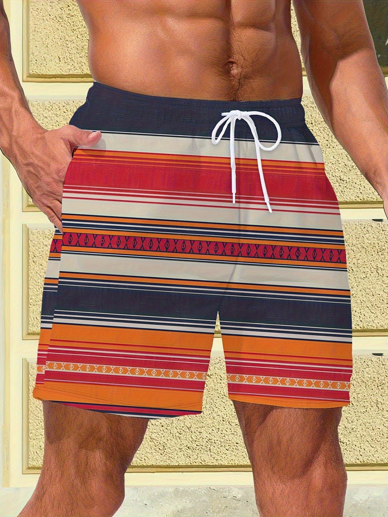 UK 42-56 Plus Size Big Men's Fashion Sports Shorts, Suitable for Casual Beachwear Outdoor Activities, Curvy Men Sports Clothing Supplies