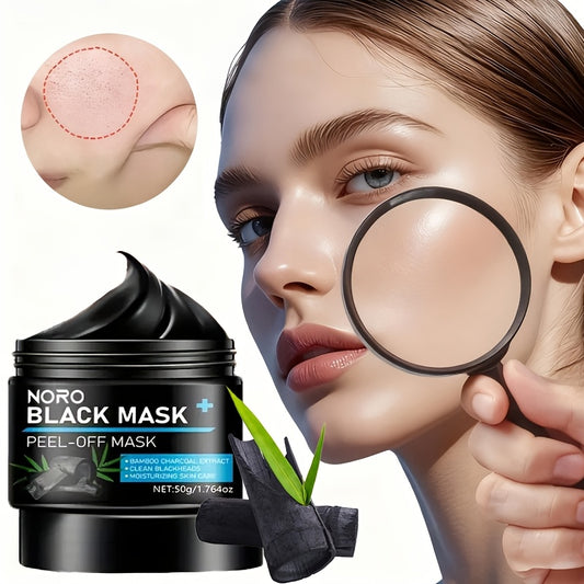 Korean Bamboo Charcoal Deep Cleaning Gel Mask Compatible for All Skin Types - Charcoal Pore Tightener, Strong Oil, Formaldehyde-Free & Gentle Formula, Suitable for Men & Women, Blackheads