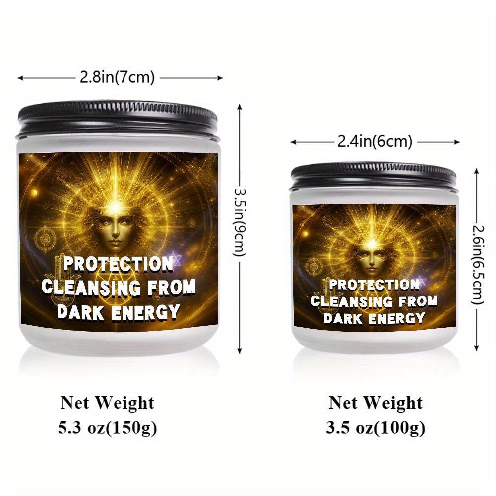 1pc 5, 3oz Witchcraft Black Magic Protection Cleansing Scented Candle Curse Protector Soy Wax Gift Idea for Women Men Adults