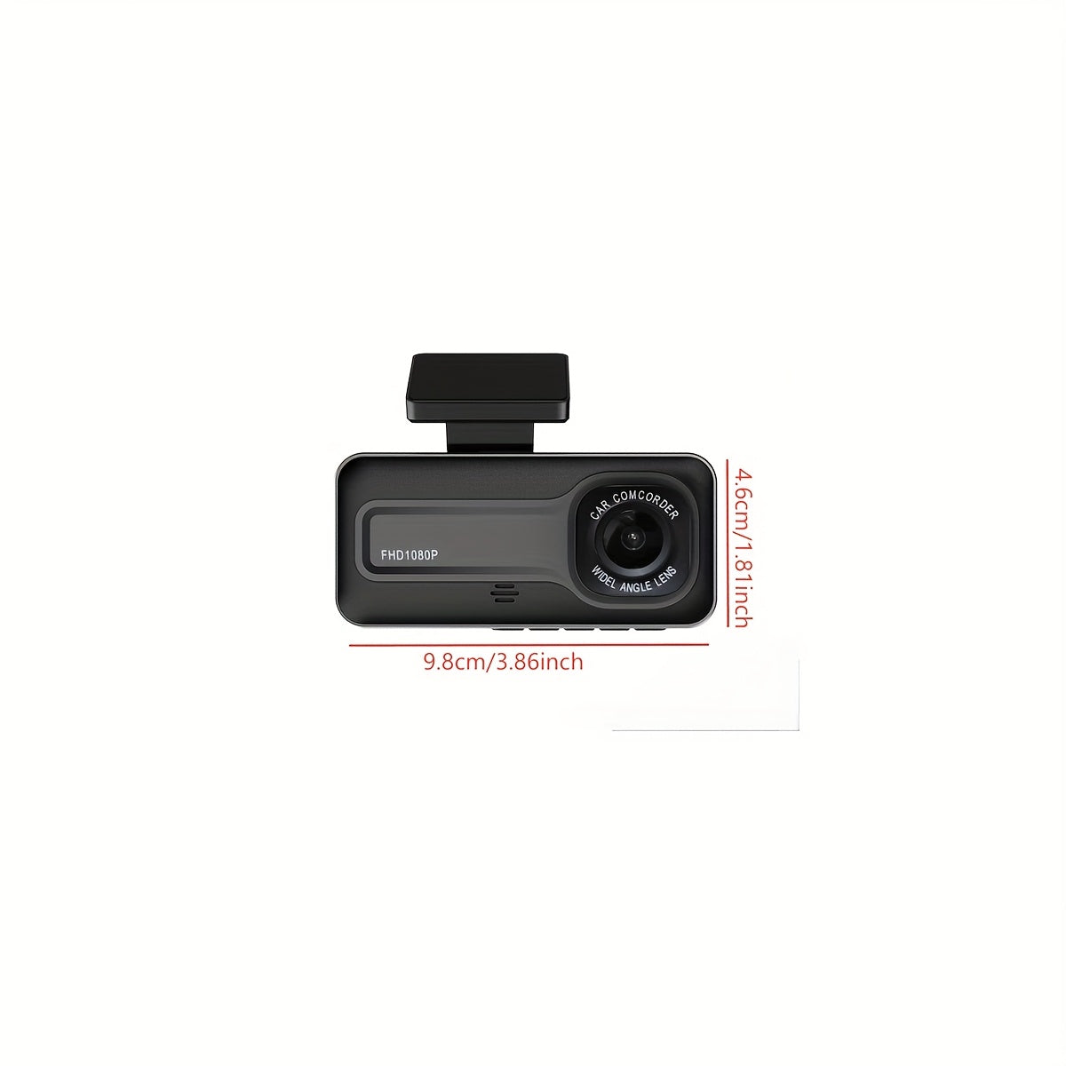 Car Dashcam with Dual Lens 1080P+720P HD Night Vision, WDR, Motion Detection, 140° Wide-Angle, Loop Recording, Parking Monitoring, Optional without Card Cars Accessories