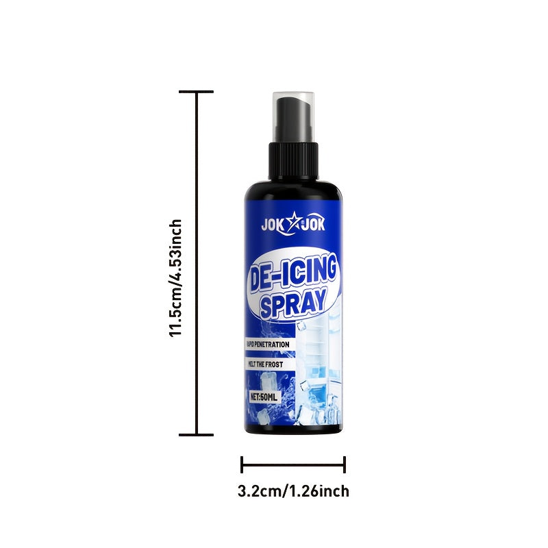 50ml + Shovel Set Refrigerator & Freezer De-Icer – Fast Ice Melting & Anti-Freeze Solution | Suitable for Home & RV Refrigeration Units Also for Vehicle Car Glass Windows