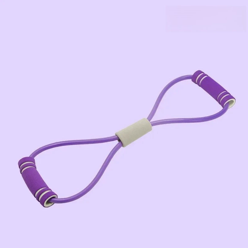 For Home Gym 2 PCS Set Yoga Band Set | EVA Resistance Bands for Sit-Ups and Leg Stretching, Elastic Yoga Sit-Up Pull Rope for Men and Women, Exercise Equipment with Tension Adjuster