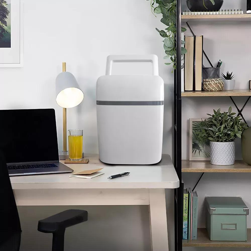 10L Mini Fridge Car Refrigerator Portable Freezer Cooler and Warmer Storing Skincare Cosmetic Food Drink, Ideal for Car, Home, Office, Dorm