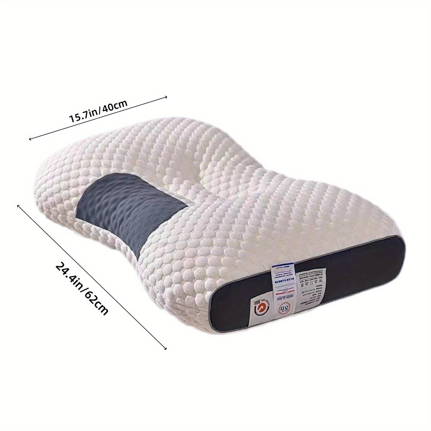 2 PCS Set 62x40cm Soft Neck Pillows Adjustable Ergonomic Support Design Premium Home Bedding Decor – Sleep Comfort, Modern Design, Upgraded Thickened 5-Star Hotel Quality – Non-Collapsing High Core for Deep Sleep