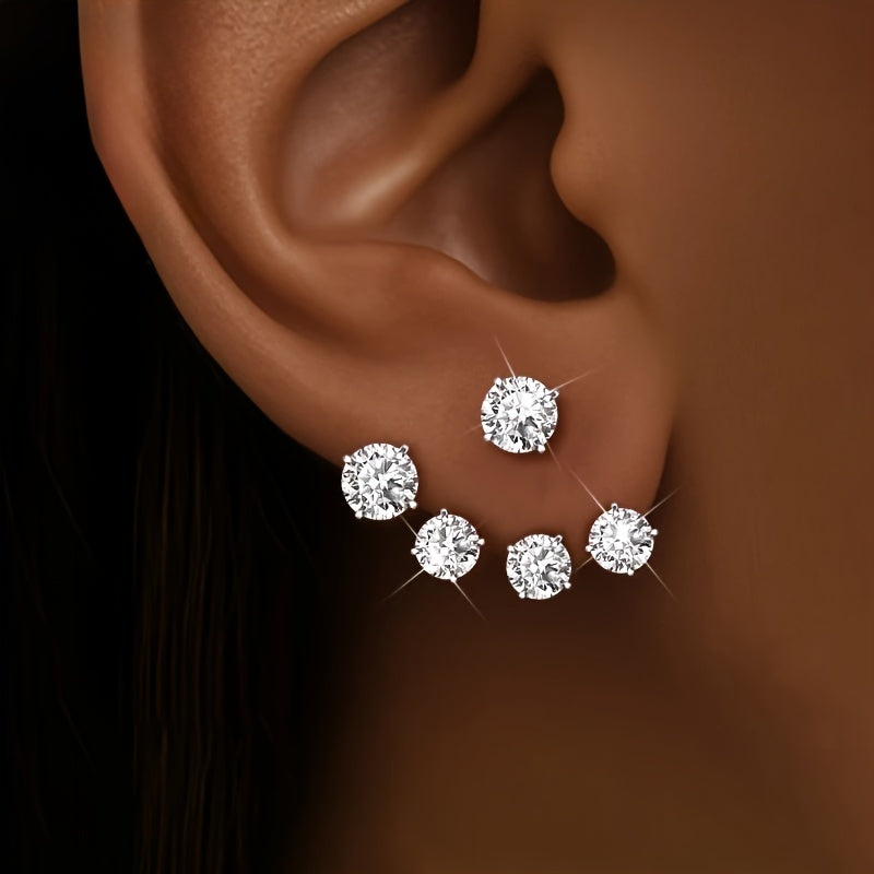 NEW Women's Fashion Illusion Synthetic Zirconia Earrings, Flower Bracket Earrings Unique Design, Cute and Delicate Hypoallergenic, Surprise Gift for Friends, Party Everyday Various Events Jewelry
