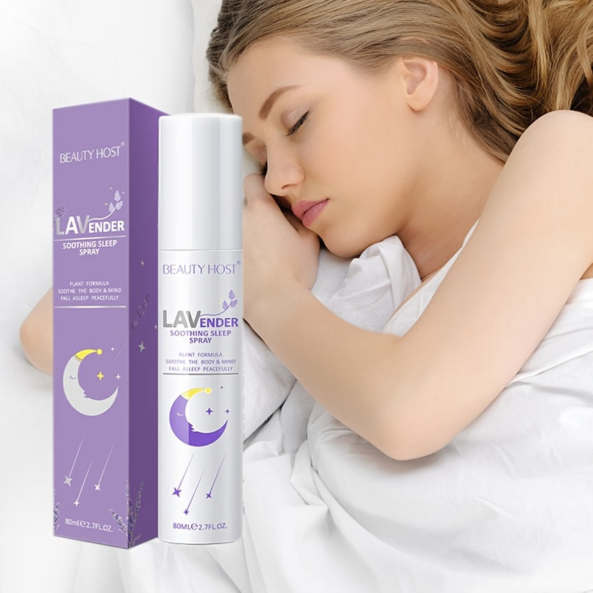 1pc Lavender Sleep Spray - Room Pillow Spray For Deep Sleep - 80ml Anti-Stress Relaxing Spray
