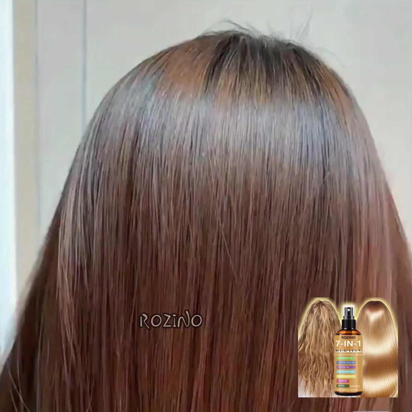 [Instant Hair-Smoothing Leave-in Shampoo Spray] 7-in-1 Keratin Care and Styling Spray, natural pure plant oil. It is smooth and shiny immediately upon spraying. Relieve dryness, tangling, cracking and split ends hair quality