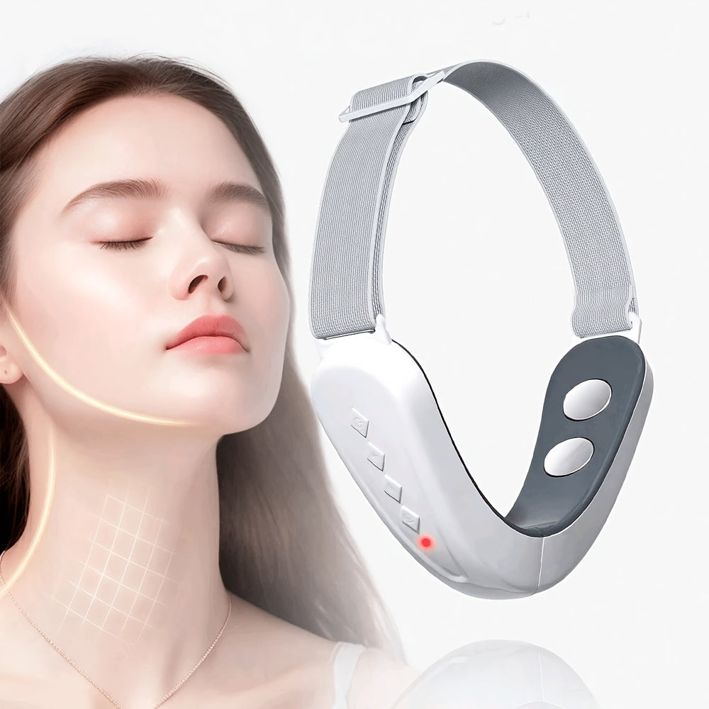 V-Shape Facial Massager, Smart Beauty Device for V-Line Face Lifting, 5 Modes & 12 Intensity Adjustments, Suitable for Travel, Home Use, Tool for Women, Suitable as a Holiday Gift