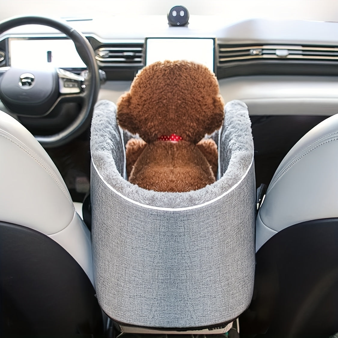 Pet Car Cat and Dog Bed, Car Center Console Organizer, Cat Bed, Car Mat, Seat Cover, Pet Travel Tote Bag, Suitable for Small to Medium-Sized Pets