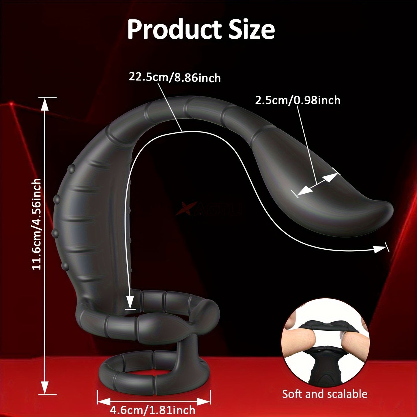 Prostate Massager Vibrating Rooster Ring Sex Toys for Men, Prostate Toy Male Vibrator with Dual Penis Ring, Vibrating Butt Plug Remote Control Cockring with Anal Plug Vibrator Bullet for Adult Couples