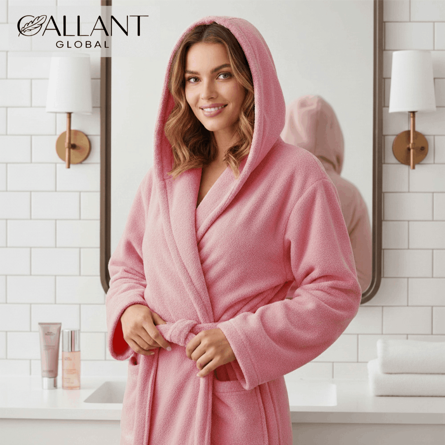 M-2XL Plus Size 4 Colors Premium Men Women 100% Luxury Cotton Super Soft Terry Towel Bath Hooded Robe Ladies Dressing Gowns Towel Bathrobe Nightwear Housecoat Bathing Apparel Supplies