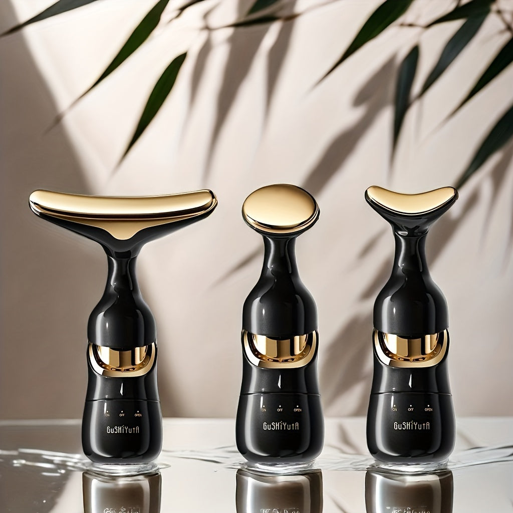 Four-Dimensional One-Three-Body Vibrating All-Round Massager Deep Introduction Device Neck Eye Facial Skin Care Beauty Device. Women Beauty Salon Spa Accessories Skin Care Supplies