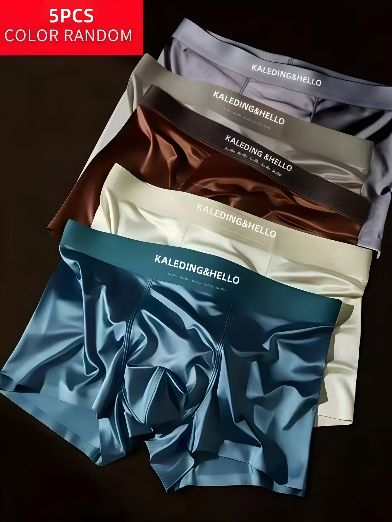 5-pack Men's underwear, UK Size smooth Men's briefs, sports underwear for boys, Men's boxer briefs, soft, comfortable , with a y feel, Men's shorts