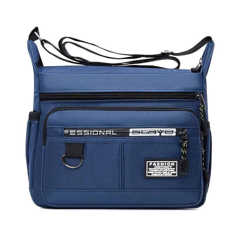 Women Men's Large Capacity Multi-Layer Chest Bag with Side Pockets, a Casual Shoulder Bag Suitable for Travel And Outdoor Activities