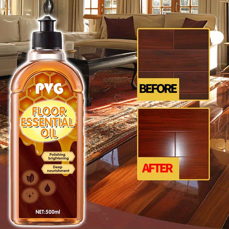 Wood Floor Oil for Deep Nourishment, Restores Natural Shine to Wooden Surfaces, Gentle Formula Suitable for Solid Wood Floors, Composite Wood Floors