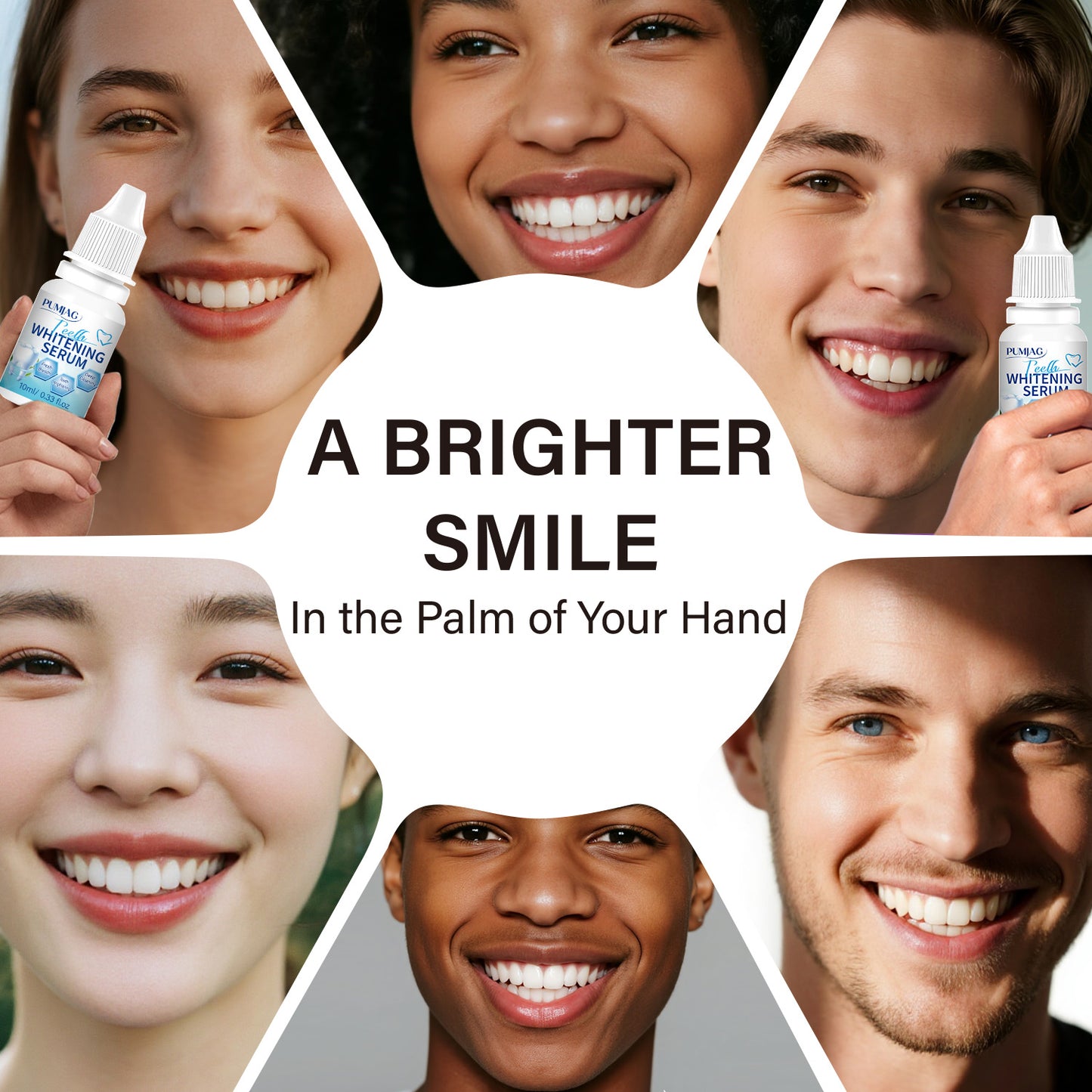 Teeth Whitening Serum, Mint Flavor, Fast Acting Teeth Whitening Serum, Prevents Plaque By Brushing, Deep Cleaning Formula Teeth Whitening Gel, Confidence To Reveal Snowy Teeth, Suitable for Men and Women, 10ml