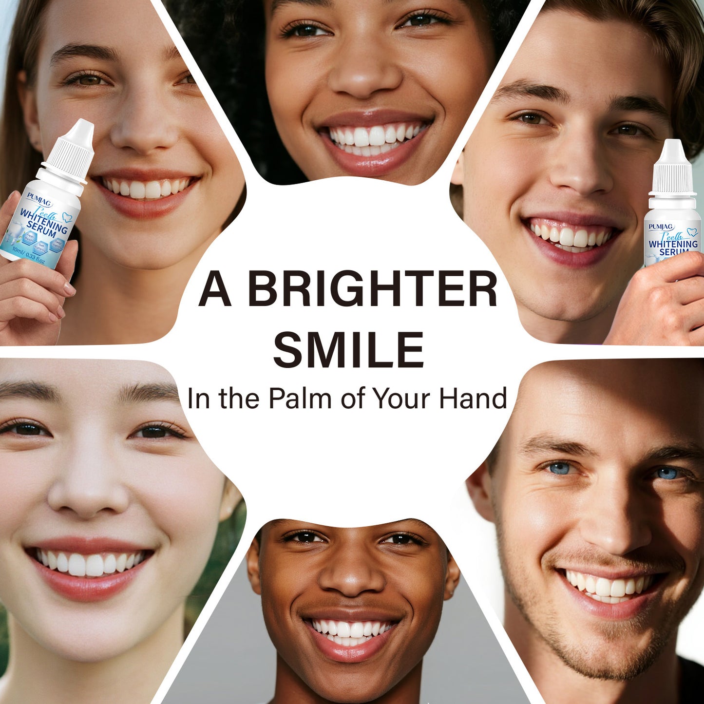 Teeth Whitening Serum, Mint Flavor, Fast Acting Teeth Whitening Serum, Prevents Plaque By Brushing, Deep Cleaning Formula Teeth Whitening Gel, Confidence To Reveal Snowy Teeth, Suitable for Men and Women, 10ml