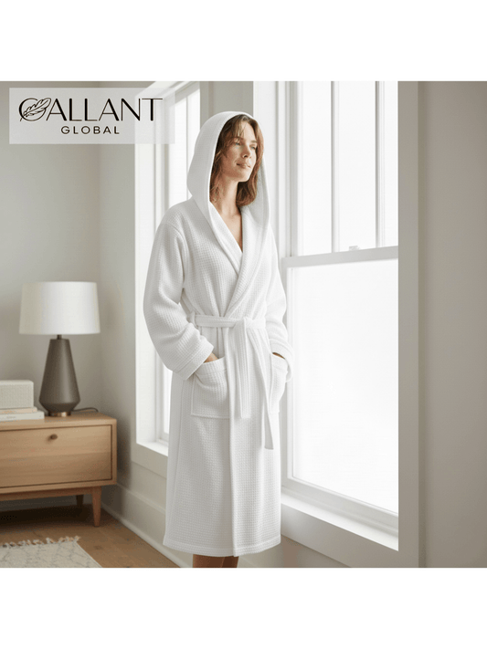 M-2XL Plus Size 4 Colors Premium Men Women 100% Luxury Cotton Super Soft Terry Towel Bath Hooded Robe Ladies Dressing Gowns Towel Bathrobe Nightwear Housecoat Bathing Apparel Supplies