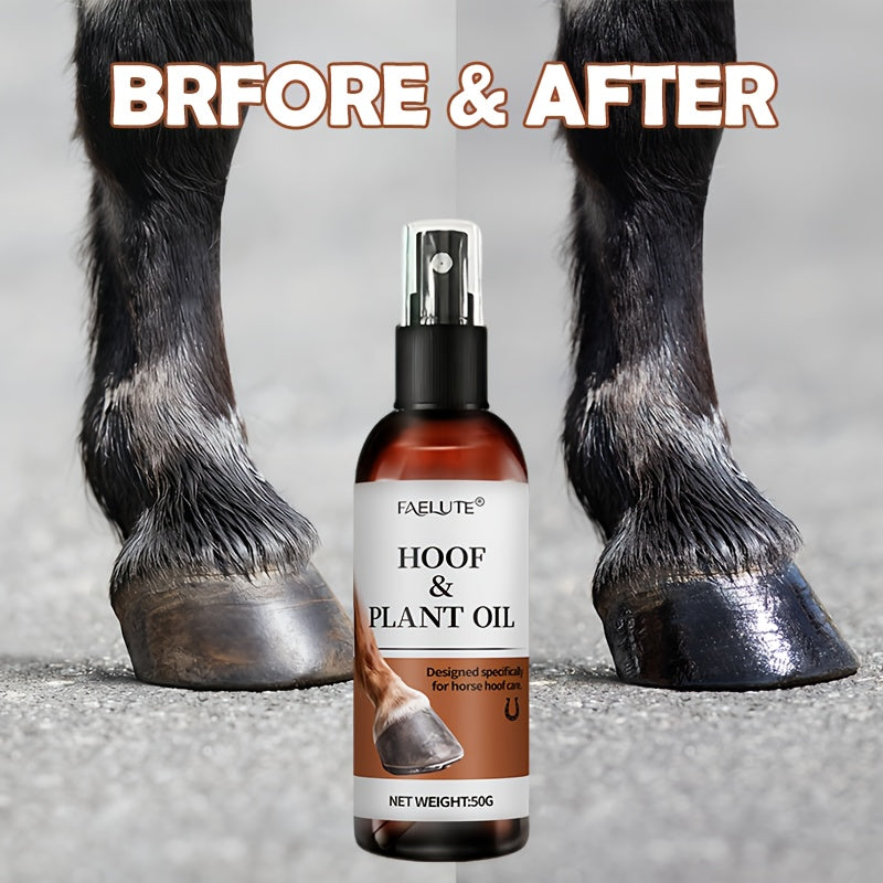 Horse Hoof Oil for , Cracked Hooves - Deep Nourishing & Restorative Formula with Natural Botanical Oils, Long-Lasting Moisture & Shine, Strengthens Hoof Wall, Prevents Splits & Cracks, Easy to Apply, Ethically Made Care for A