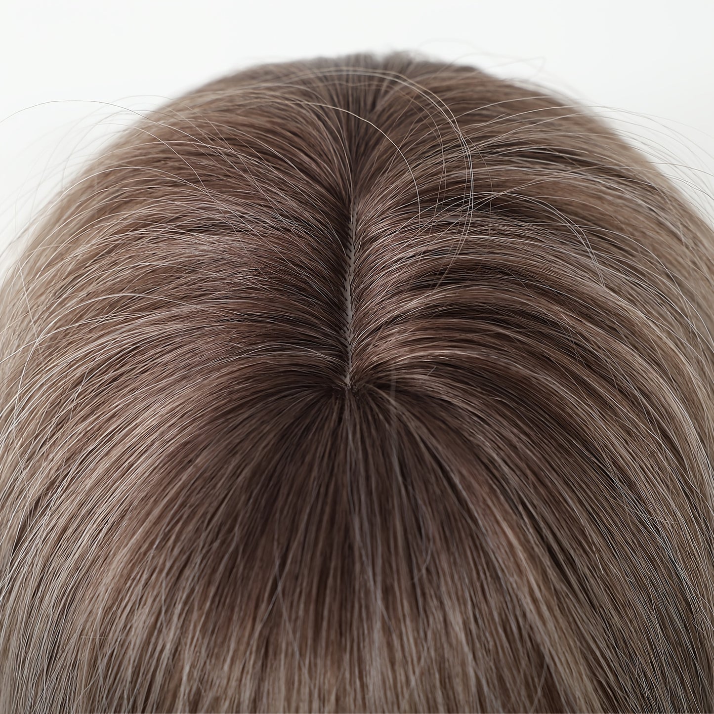 NEW Women's Short Straight Bob Wig with Bangs - White/Golden Dark Root Short Cut Synthetic Hair, Heat-Resistant Fiber Suitable for Daily Use, Parties, Photo Shoots - No Lace Front Women Hair Care Supplies