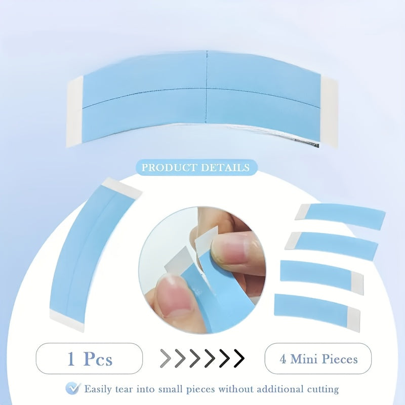 40pcs-10sets Super Thin Wig Film with Double-Sided Adhesive Proof - Scalp Patch for Natural Hair Texture, No Glue Needed, Easy Application & Removal, Halloween & Christmas Gifts (unisex Adult)