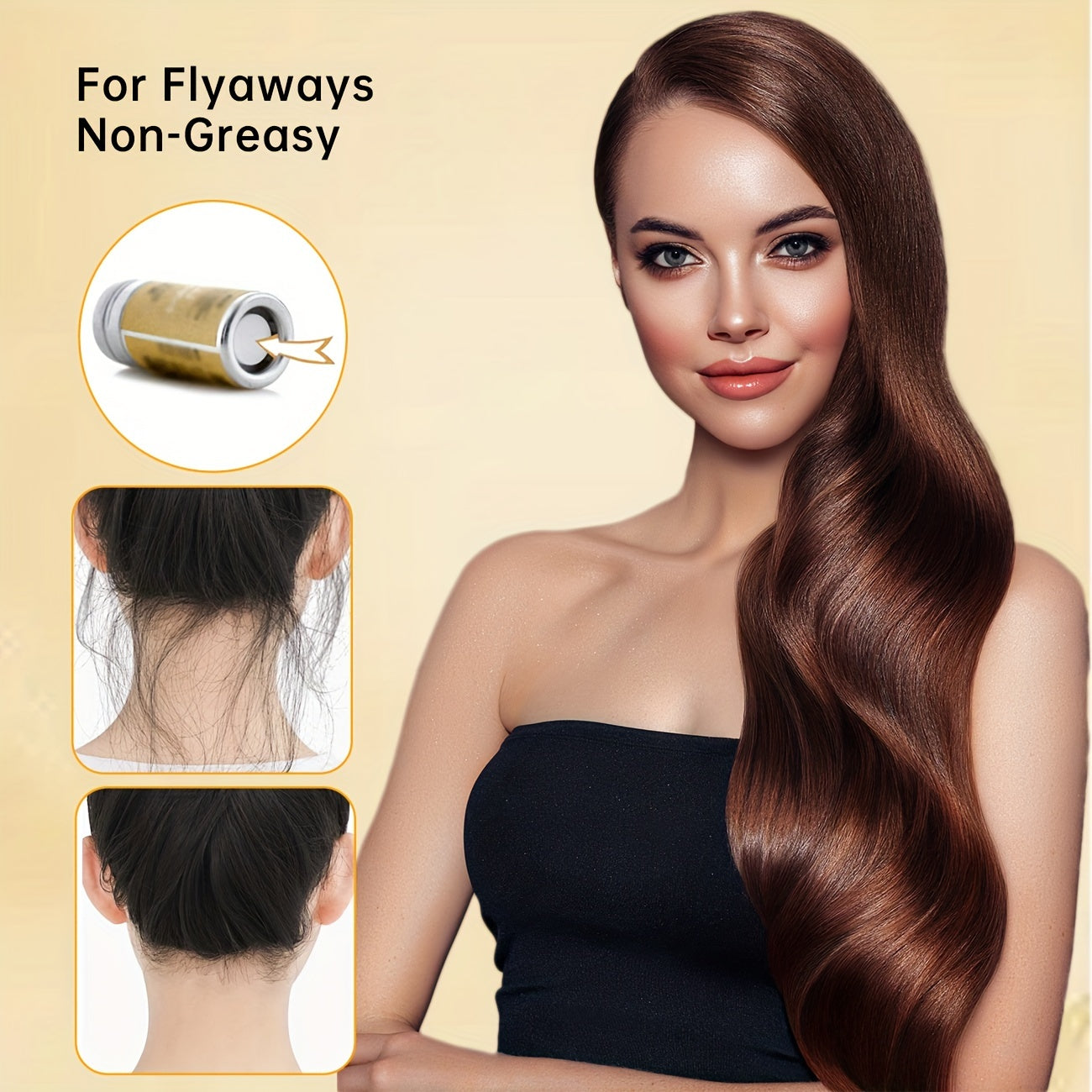 Hair Styling Set: Smooth Back Hair Brush, Wax Stick, and Edge Brush for Men and Women - Perfect for Rat Tail Comb Bristle Hair Brush Set, Women's Bun Hair Accessories, and Smoothing Hair Brush with Glycerin