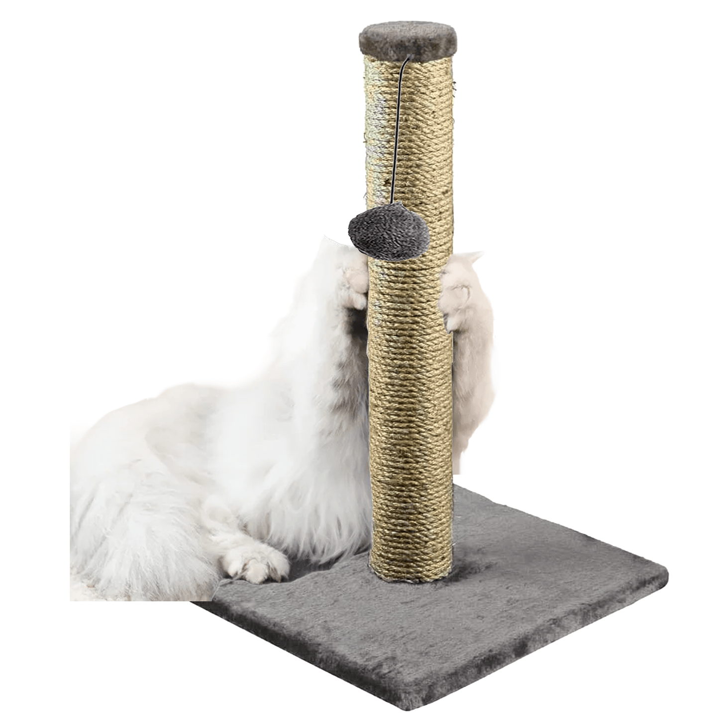 Cat Scratching Post 40cm Scratch Post Kitten Cat Tree Scratcher Sisal Pole Vertical Claw Scratching Tall Modern Design For Cats New
