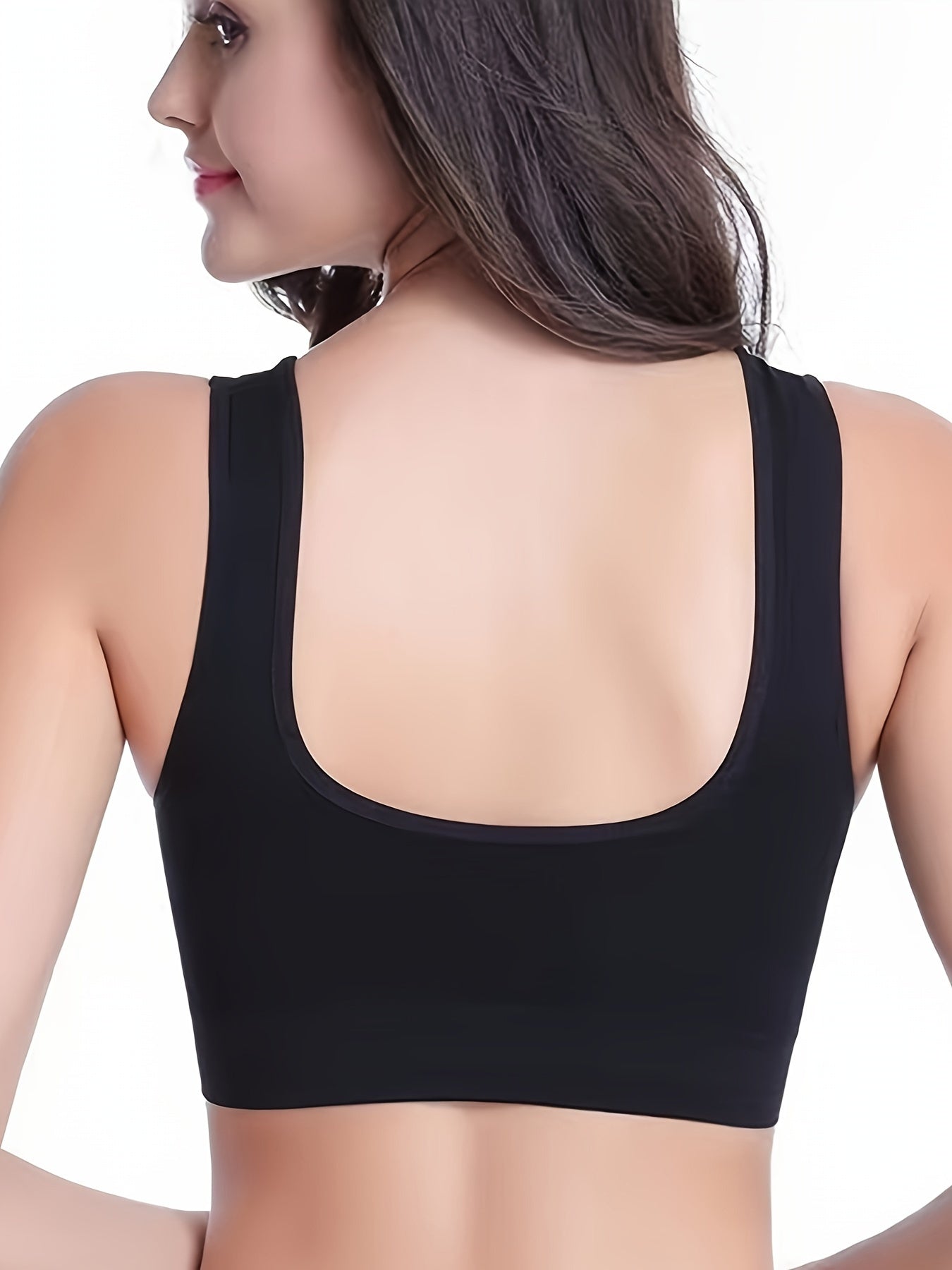 5 PCS Set XL-5XL Plus Size For Big Girls and Curvy Ladies No Padding/Underwire s Bras - Full-Coverage backless & Gymnastics Bras, Medium-Elasticity Sleeveless for (No Chest Pads, No Underwire) - Hand Washable for Lifestyles 5