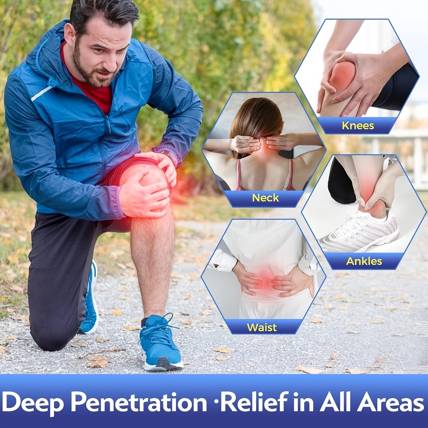 40 PCS Set Knee and Arm Patches - Soft Non-Woven Fabric for Daily Use Running Cycling Knee Pain Relief Sport Injuries Recover Treatment Pads Health Care Accessories Tools Sets