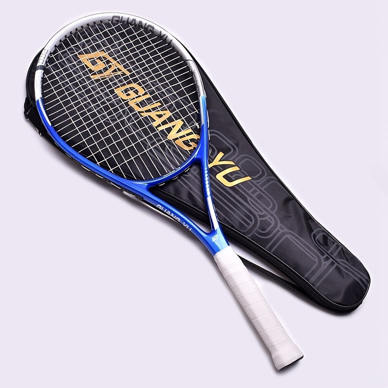 NEW Arrivals 3PCS Set 3 Colors PRO 87 Carbon Fiber Tennis Racket + Bag + Free Ball - High-Elasticity Lightweight Adult & Youth Beginner/Advanced Racquet, Balanced Weight Design for Fast Swing Speed, Ideal for Training, Tourna